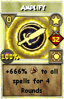 Wizard101 Star spell card: Amplify, Spell ID 17380