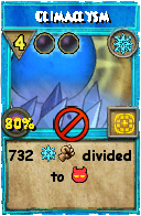 Wizard101 Ice spell card: Climaclysm, Spell ID 17410
