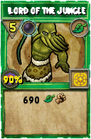 Wizard101 Life spell card: Lord of the Jungle, Spell ID 17414
