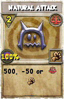 Wizard101 Balance spell card: Natural Attack, Spell ID 17432