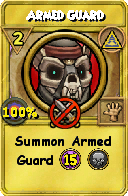 Wizard101 Myth spell card: Armed Guard, Spell ID 17465