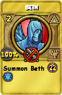 Wizard101 Myth spell card: Beth, Spell ID 17515
