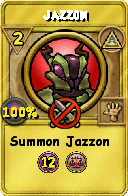 Wizard101 Myth spell card: Jazzon, Spell ID 17516