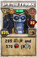 Wizard101 Balance spell card: Spiritual Tribunal, Spell ID 17546