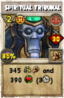Wizard101 Balance spell card: Spiritual Tribunal, Spell ID 17547