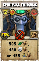 Wizard101 Balance spell card: Spiritual Tribunal, Spell ID 17553
