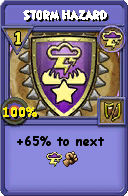 Wizard101 Storm spell card: Storm Hazard, Spell ID 17576