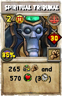 Wizard101 Balance spell card: Spiritual Tribunal, Spell ID 17579