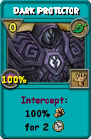 Wizard101 Life spell card: Dark Protector, Spell ID 17618