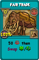 Wizard101 Balance spell card: Fair Trade, Spell ID 17621