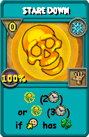 Wizard101 Ice spell card: Stare Down, Spell ID 17630
