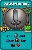 Wizard101 Life spell card: Defensive Offense, Spell ID 17632