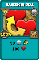 Wizard101 Death spell card: Dangerous Deal, Spell ID 17643