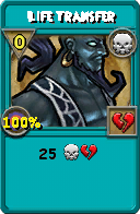 Wizard101 Death spell card: Life Transfer, Spell ID 17645