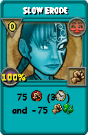 Wizard101 Balance spell card: Slow Erode, Spell ID 17652
