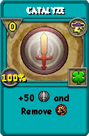 Wizard101 Storm spell card: Catalyze, Spell ID 17654