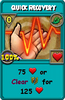 Wizard101 Life spell card: Quick Recovery, Spell ID 17659