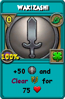 Wizard101 Life spell card: Wakizashi, Spell ID 17660