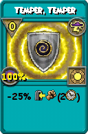 Wizard101 Storm spell card: Temper, Temper, Spell ID 17667