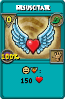 Wizard101 Life spell card: Resuscitate, Spell ID 17668