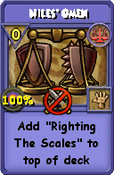 Wizard101 Balance spell card: Niles' Omen, Spell ID 17684