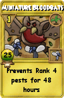 Wizard101 Gardening spell card: Miniature Bloodbats, Spell ID 17709