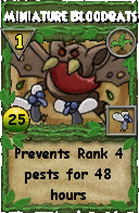 Wizard101 Gardening spell card: Miniature Bloodbats, Spell ID 17710