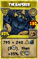 Wizard101 Myth spell card: The Emperor, Spell ID 17774