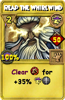 Wizard101 Storm spell card: Reap the Whirlwind, Spell ID 17781
