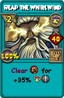 Wizard101 Storm spell card: Reap the Whirlwind, Spell ID 17793