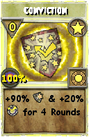 Wizard101 Star spell card: Conviction, Spell ID 17811