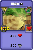 Wizard101 Life spell card: Rebirth, Spell ID 17825