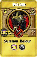 Wizard101 Myth spell card: Balaur, Spell ID 17835
