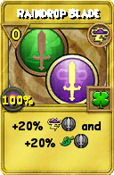 Wizard101 Storm spell card: Raindrop Blade, Spell ID 17839