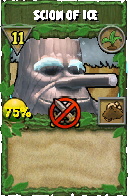 Wizard101 Gardening spell card: Scion of Ice, Spell ID 17843