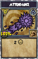 Wizard101 Shadow spell card: Attendance, Spell ID 17848