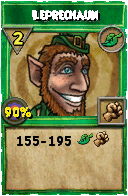 Wizard101 Life spell card: Leprechaun, Spell ID 17860