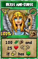 Wizard101 Life spell card: Bless and Curse, Spell ID 17868