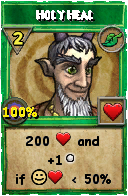 Wizard101 Life spell card: Holy Heal, Spell ID 17871