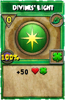 Wizard101 Life spell card: Divines' Light, Spell ID 17874