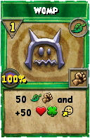 Wizard101 Life spell card: Womp, Spell ID 17876