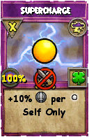 Wizard101 Storm spell card: Supercharge, Spell ID 17911