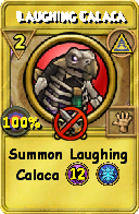 Wizard101 Myth spell card: Laughing Calaca, Spell ID 17912