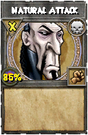 Wizard101 Death spell card: Natural Attack, Spell ID 17937
