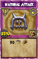 Wizard101 Storm spell card: Natural Attack, Spell ID 17946