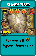 Wizard101 Fire spell card: Cleanse Ward, Spell ID 17949