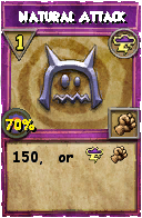 Wizard101 Storm spell card: Natural Attack, Spell ID 17962