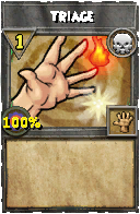 Wizard101 Death spell card: Triage, Spell ID 17974