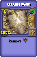 Wizard101 Life spell card: Cleanse Ward, Spell ID 17944