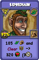 Wizard101 Life spell card: Leprechaun, Spell ID 17378